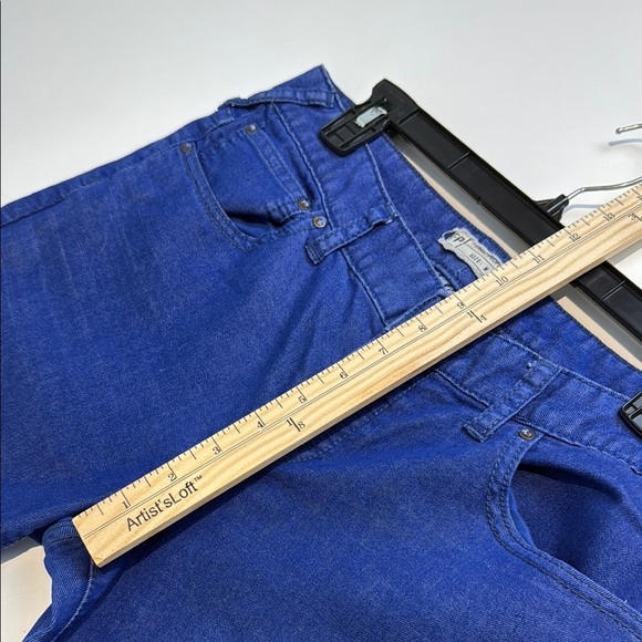 Free People Dip Dye Ombre Skinny Jeans Cropped Blue Size 30 - Picture 6 of 8